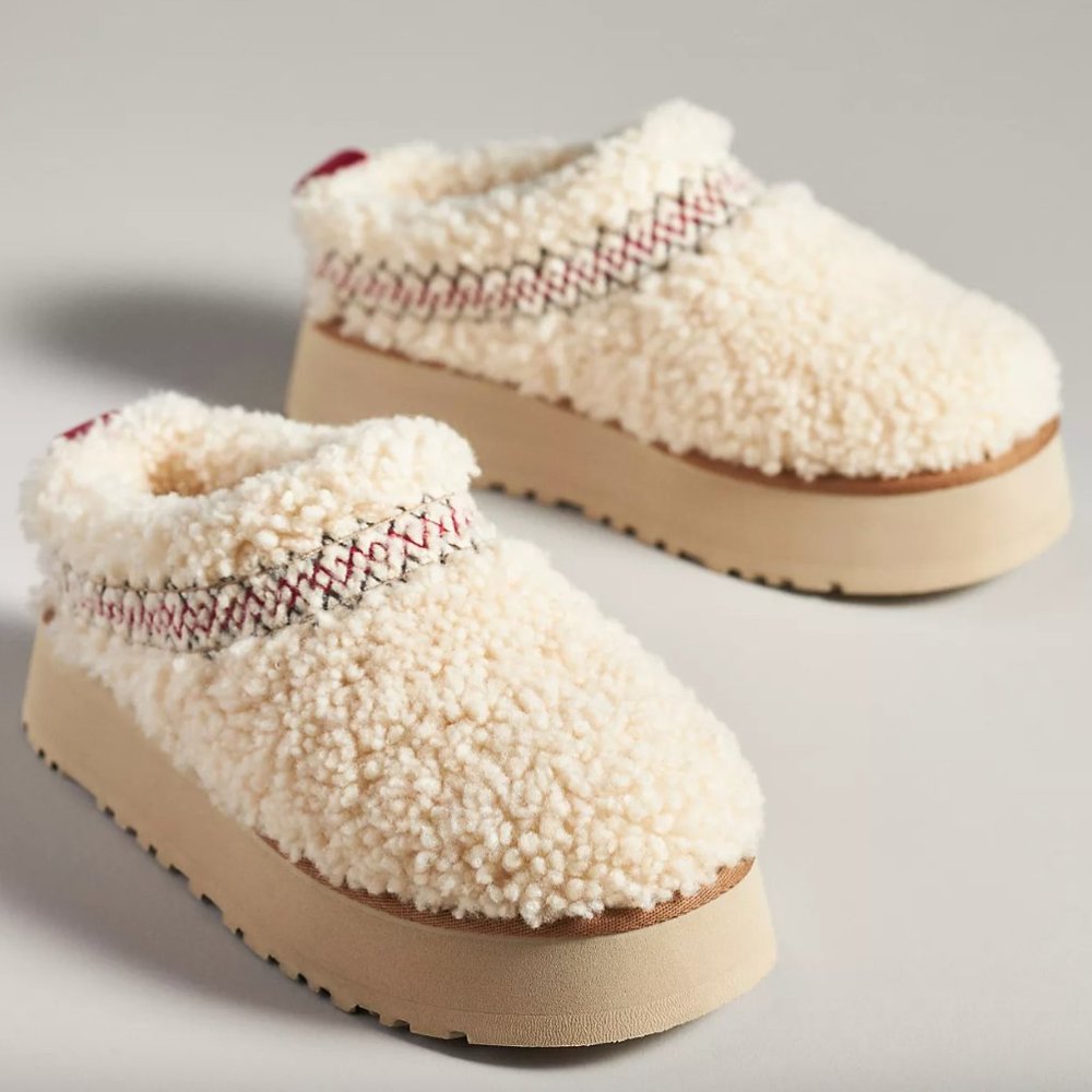 Women's UGG Tazz Braid Slippers in NATURAL SIZE 7